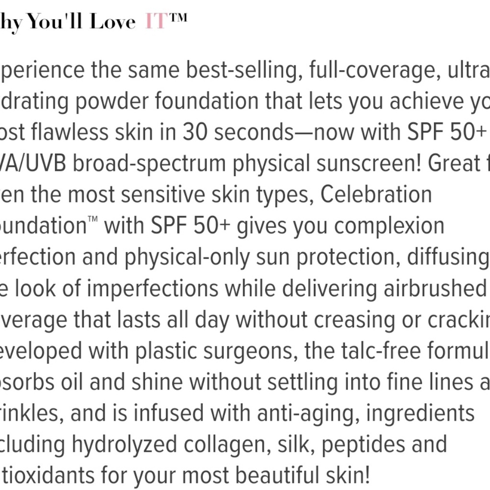 it COSMETICS Celebration Foundation spf 50+ - Picture 3 of 4
